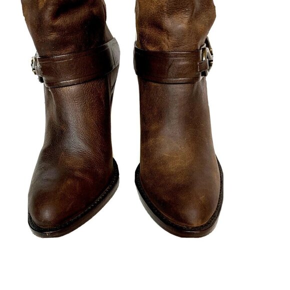 Cole Haan Women's Air Tantivy Knee-High Leather Boot in Chestnut - Picture 9 of 12